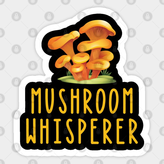 Mushroom Whisperer Funny Fungi Morel Sticker by mstory